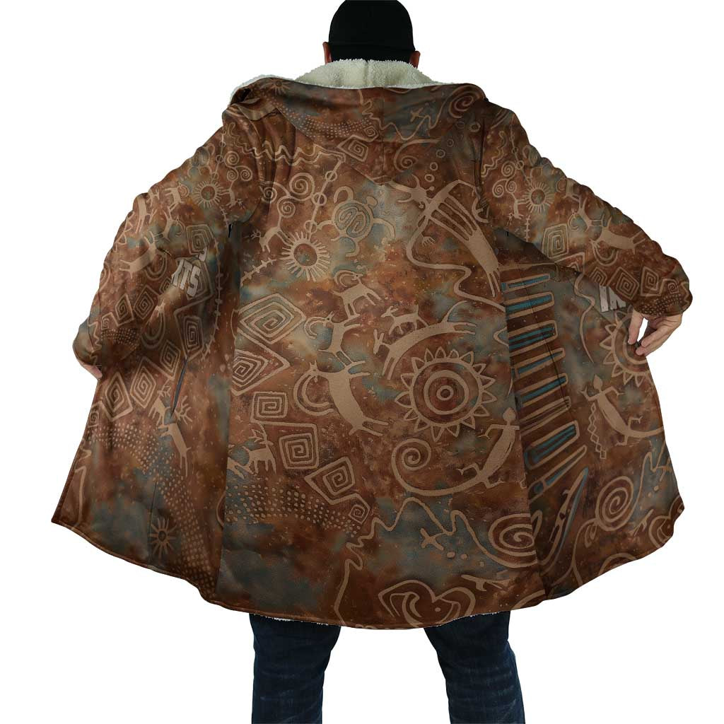 We Carry The Wisdom Cloak African Ancient Symbols, Earthy Tones, and Ancestral Wisdom Quote - Wonder Print Shop