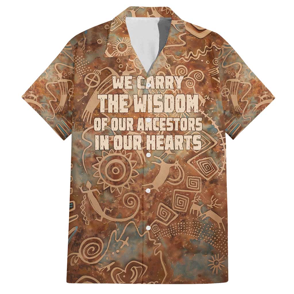 We Carry The Wisdom Family Matching Puletasi and Hawaiian Shirt African Ancient Symbols, Earthy Tones, and Ancestral Wisdom Quote - Wonder Print Shop