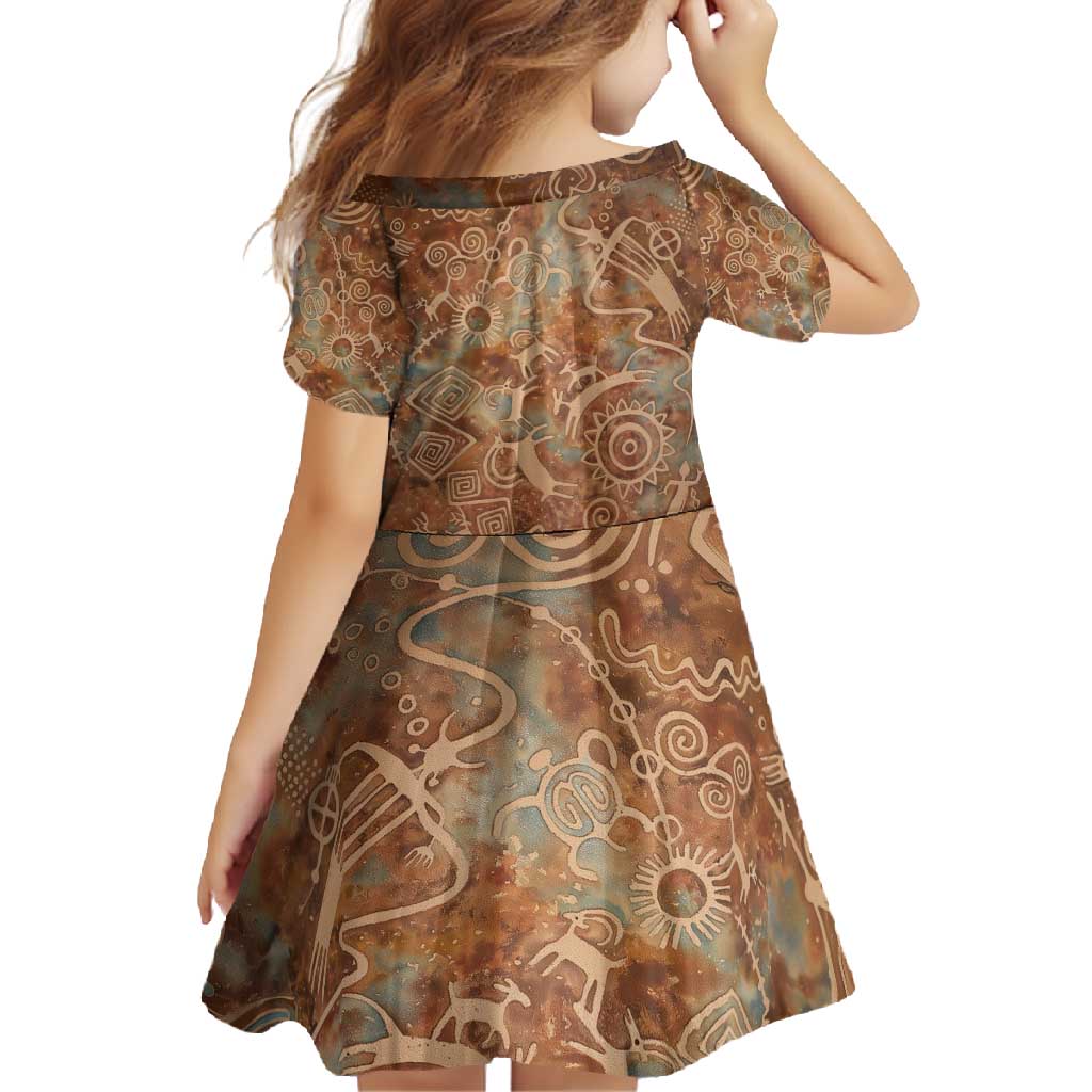 We Carry The Wisdom Family Matching Short Sleeve Bodycon Dress and Hawaiian Shirt African Ancient Symbols, Earthy Tones, and Ancestral Wisdom Quote - Wonder Print Shop