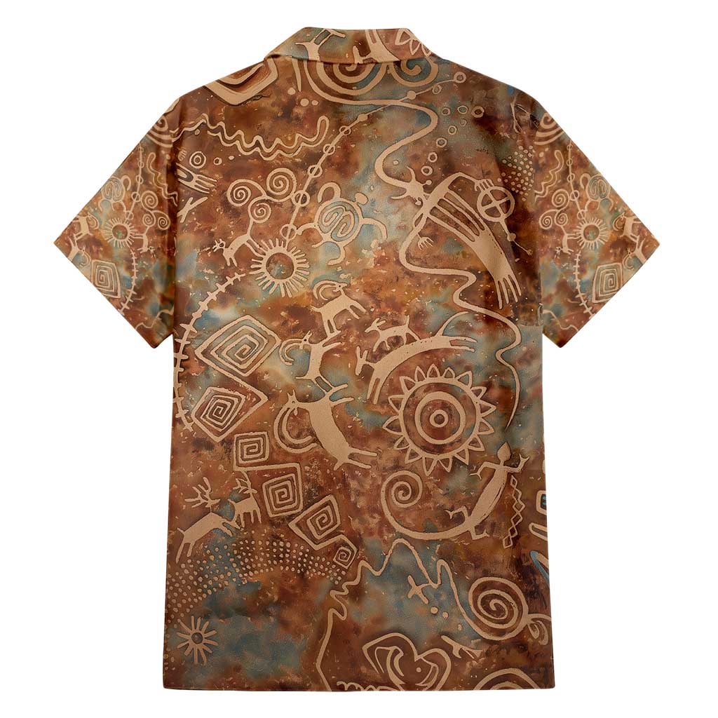 We Carry The Wisdom Family Matching Short Sleeve Bodycon Dress and Hawaiian Shirt African Ancient Symbols, Earthy Tones, and Ancestral Wisdom Quote - Wonder Print Shop