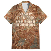 We Carry The Wisdom Family Matching Summer Maxi Dress and Hawaiian Shirt African Ancient Symbols, Earthy Tones, and Ancestral Wisdom Quote - Wonder Print Shop
