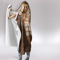 We Carry The Wisdom Hooded Blanket African Ancient Symbols, Earthy Tones, and Ancestral Wisdom Quote - Wonder Print Shop