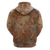 We Carry The Wisdom Hoodie African Ancient Symbols, Earthy Tones, and Ancestral Wisdom Quote - Wonder Print Shop