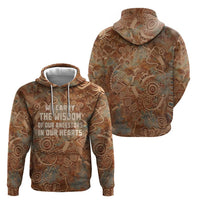 We Carry The Wisdom Hoodie African Ancient Symbols, Earthy Tones, and Ancestral Wisdom Quote - Wonder Print Shop