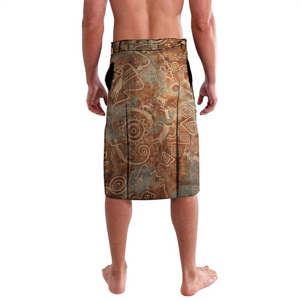 We Carry The Wisdom Lavalava African Ancient Symbols, Earthy Tones, and Ancestral Wisdom Quote - Wonder Print Shop
