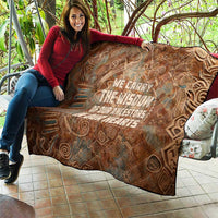 We Carry The Wisdom Quilt African Ancient Symbols, Earthy Tones, and Ancestral Wisdom Quote - Wonder Print Shop