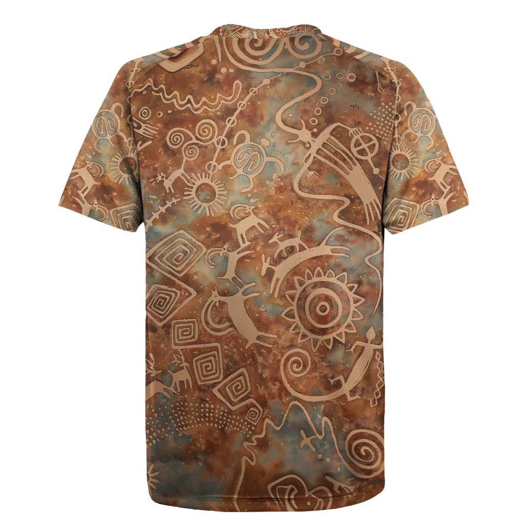 We Carry The Wisdom Rugby Jersey African Ancient Symbols, Earthy Tones, and Ancestral Wisdom Quote - Wonder Print Shop