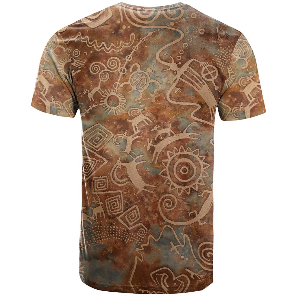 We Carry The Wisdom T Shirt African Ancient Symbols, Earthy Tones, and Ancestral Wisdom Quote - Wonder Print Shop