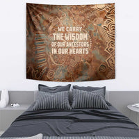 We Carry The Wisdom Tapestry African Ancient Symbols, Earthy Tones, and Ancestral Wisdom Quote - Wonder Print Shop