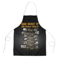 She Built It The World Uses It Apron African Influential Women Innovators Timeline - Wonder Print Shop
