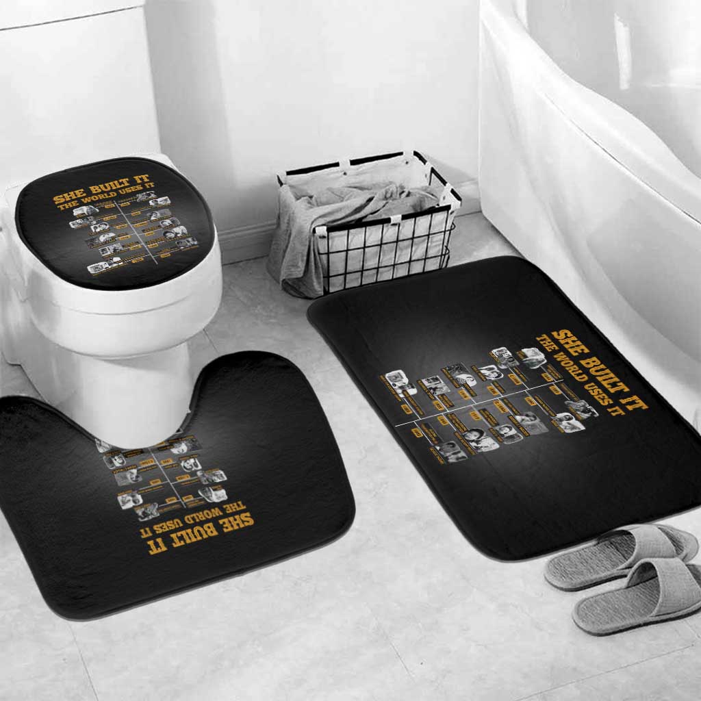 She Built It The World Uses It Bathroom Set African Influential Women Innovators Timeline - Wonder Print Shop