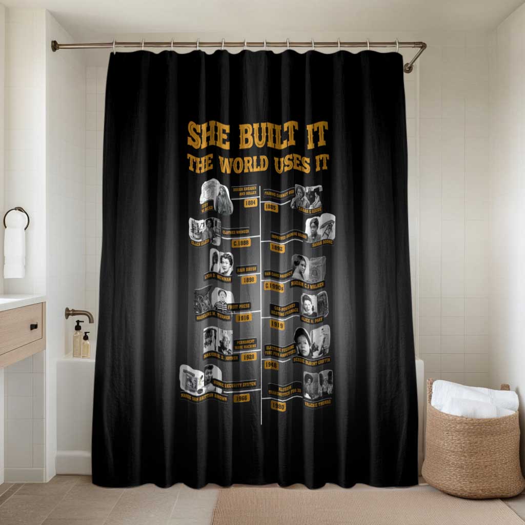 She Built It The World Uses It Bathroom Set African Influential Women Innovators Timeline - Wonder Print Shop