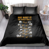 She Built It The World Uses It Bedding Set African Influential Women Innovators Timeline - Wonder Print Shop