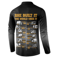 She Built It The World Uses It Button Sweatshirt African Influential Women Innovators Timeline - Wonder Print Shop