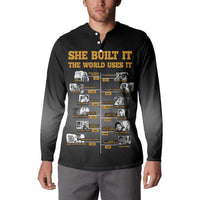 She Built It The World Uses It Button Sweatshirt African Influential Women Innovators Timeline - Wonder Print Shop