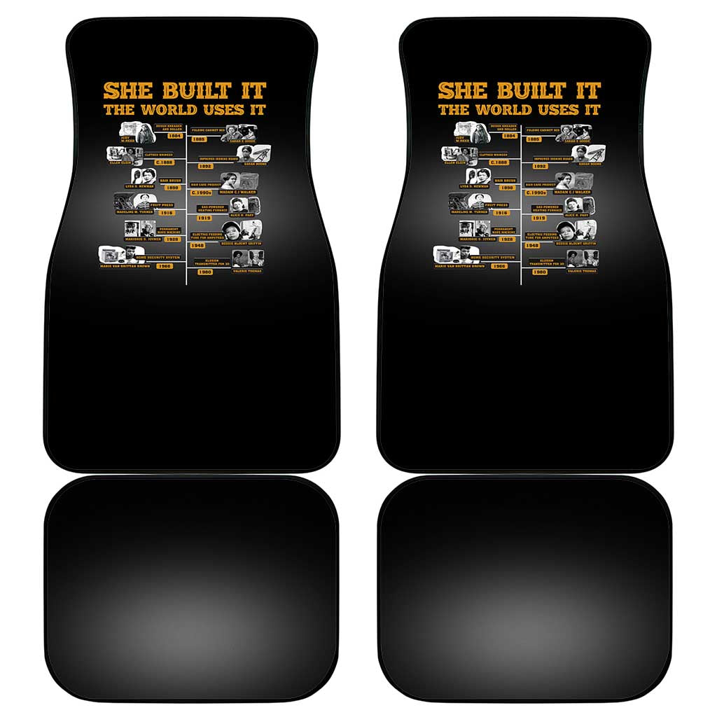 She Built It The World Uses It Car Mats African Influential Women Innovators Timeline - Wonder Print Shop