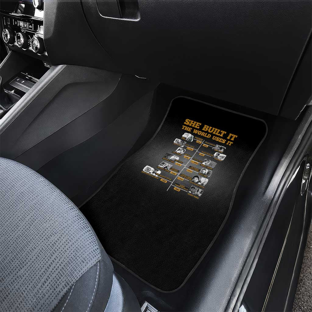 She Built It The World Uses It Car Mats African Influential Women Innovators Timeline - Wonder Print Shop