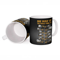 She Built It The World Uses It Ceramic Mug African Influential Women Innovators Timeline - Wonder Print Shop