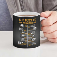 She Built It The World Uses It Ceramic Mug African Influential Women Innovators Timeline - Wonder Print Shop