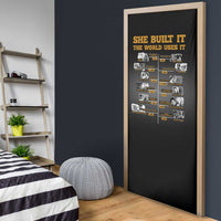 She Built It The World Uses It Door Cover African Influential Women Innovators Timeline - Wonder Print Shop