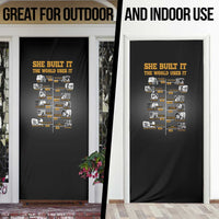 She Built It The World Uses It Door Cover African Influential Women Innovators Timeline - Wonder Print Shop
