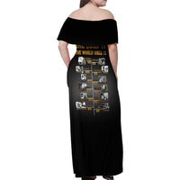 She Built It The World Uses It Family Matching Off Shoulder Maxi Dress and Hawaiian Shirt African Influential Women Innovators Timeline - Wonder Print Shop