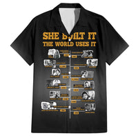 She Built It The World Uses It Family Matching Puletasi and Hawaiian Shirt African Influential Women Innovators Timeline - Wonder Print Shop