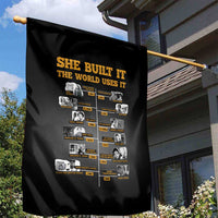 She Built It The World Uses It Garden Flag African Influential Women Innovators Timeline - Wonder Print Shop