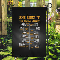 She Built It The World Uses It Garden Flag African Influential Women Innovators Timeline - Wonder Print Shop