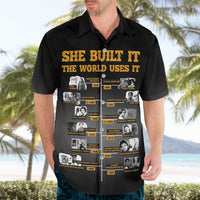 She Built It The World Uses It Hawaiian Shirt African Influential Women Innovators Timeline - Wonder Print Shop