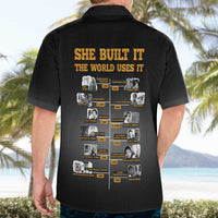 She Built It The World Uses It Hawaiian Shirt African Influential Women Innovators Timeline - Wonder Print Shop