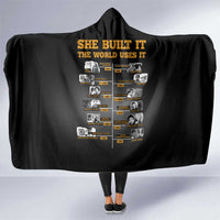 She Built It The World Uses It Hooded Blanket African Influential Women Innovators Timeline - Wonder Print Shop