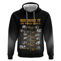 She Built It The World Uses It Hoodie African Influential Women Innovators Timeline - Wonder Print Shop