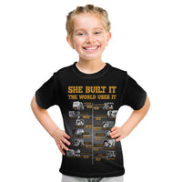 She Built It The World Uses It Kid T Shirt African Influential Women Innovators Timeline - Wonder Print Shop