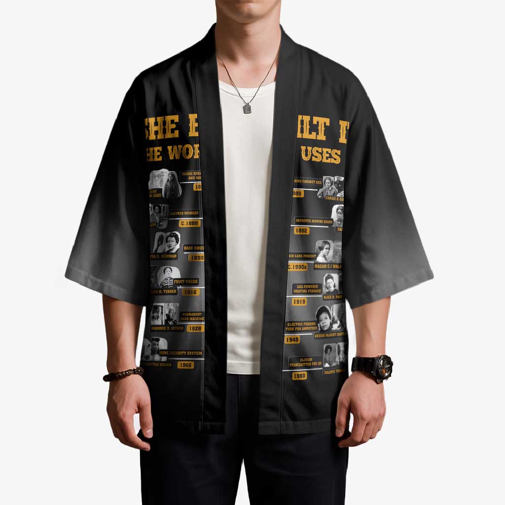 She Built It The World Uses It Kimono African Influential Women Innovators Timeline - Wonder Print Shop