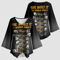 She Built It The World Uses It Kimono Sleeve Blouse African Influential Women Innovators Timeline - Wonder Print Shop