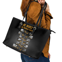 She Built It The World Uses It Leather Tote Bag African Influential Women Innovators Timeline - Wonder Print Shop