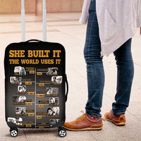 She Built It The World Uses It Luggage Cover African Influential Women Innovators Timeline - Wonder Print Shop