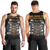 She Built It The World Uses It Men Tank Top African Influential Women Innovators Timeline - Wonder Print Shop