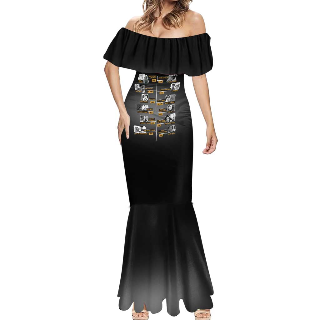 She Built It The World Uses It Mermaid Dress African Influential Women Innovators Timeline - Wonder Print Shop