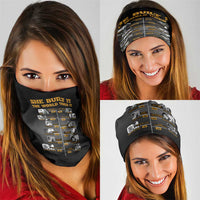 She Built It The World Uses It Neck Gaiter African Influential Women Innovators Timeline - Wonder Print Shop