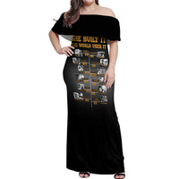 She Built It The World Uses It Off Shoulder Maxi Dress African Influential Women Innovators Timeline - Wonder Print Shop