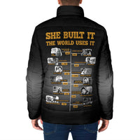 She Built It The World Uses It Padded Jacket African Influential Women Innovators Timeline - Wonder Print Shop