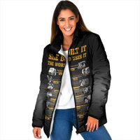She Built It The World Uses It Padded Jacket African Influential Women Innovators Timeline - Wonder Print Shop