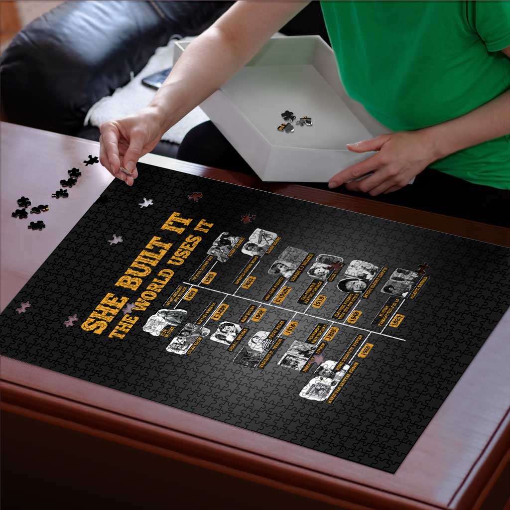 She Built It The World Uses It Puzzle African Influential Women Innovators Timeline - Wonder Print Shop
