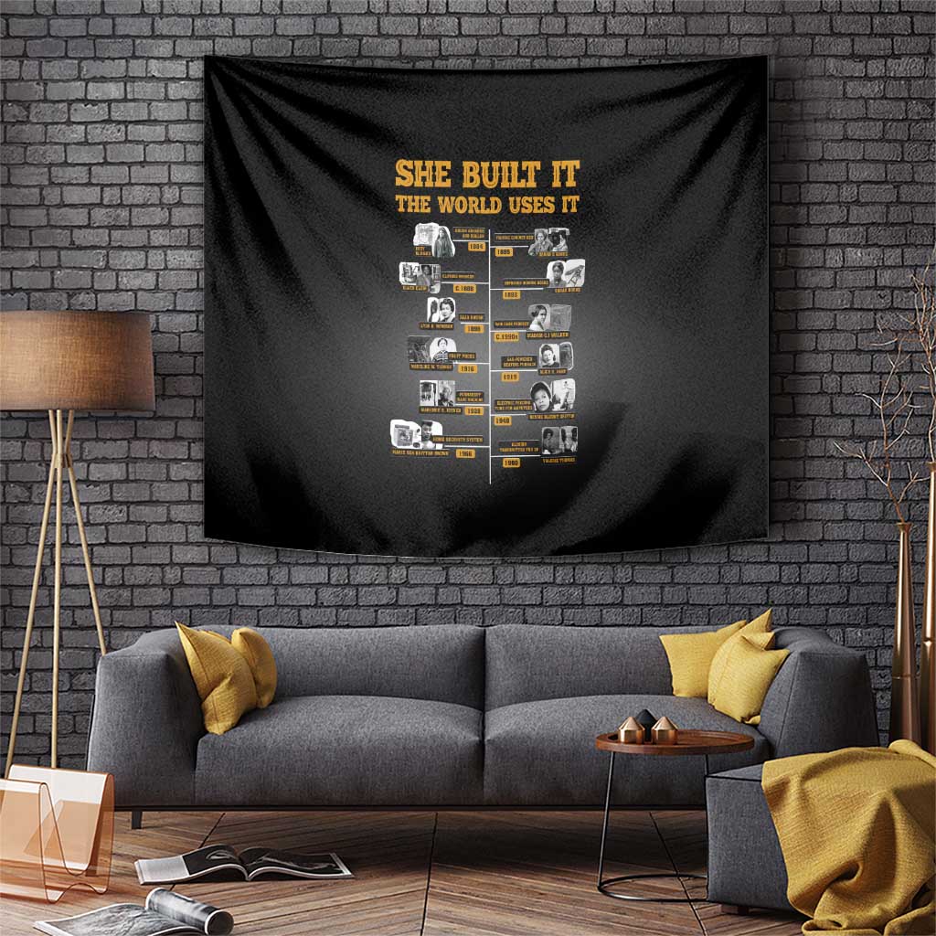 She Built It The World Uses It Tapestry African Influential Women Innovators Timeline - Wonder Print Shop