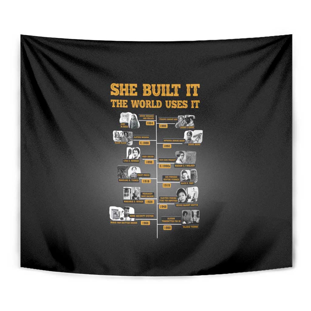 She Built It The World Uses It Tapestry African Influential Women Innovators Timeline - Wonder Print Shop