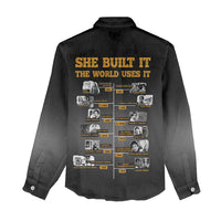 She Built It The World Uses It Women Casual Shirt African Influential Women Innovators Timeline - Wonder Print Shop