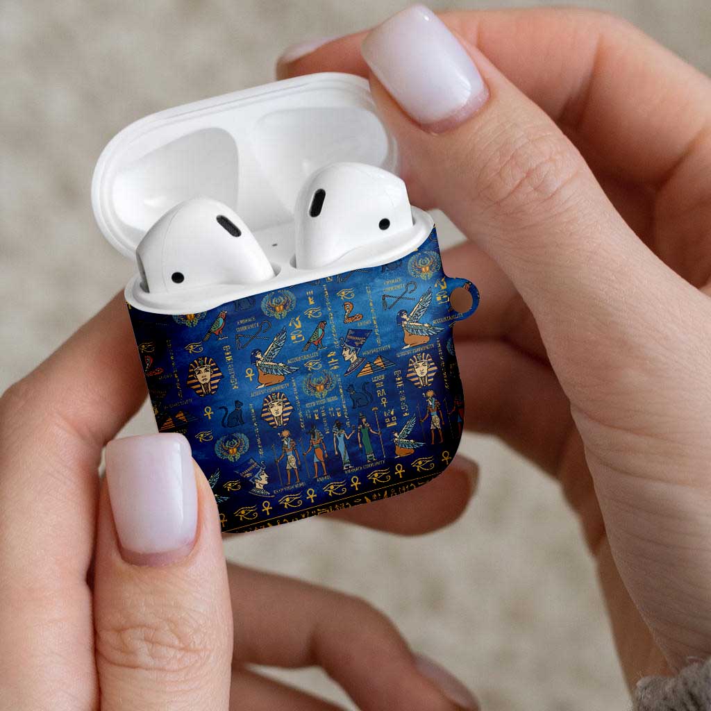 Echoes of Kemet AirPods Case African Pharaohs, Anubis and Symbolic Motifs - Wonder Print Shop