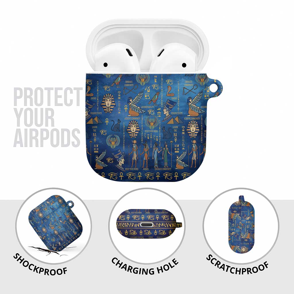 Echoes of Kemet AirPods Case African Pharaohs, Anubis and Symbolic Motifs - Wonder Print Shop